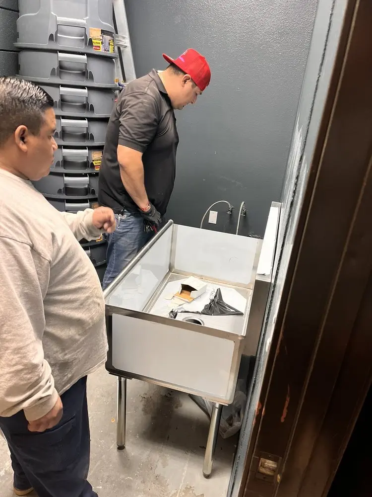 Commercial plumbing and sink installation in Indian Field